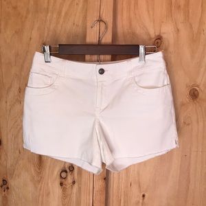 LONDONJEAN Chino Shorts Stretch White Denim